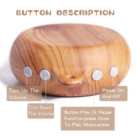 Baby Crib Mobile Musical Box - Mobile Rotary Music Box Imitation Wood - Music Box with Rotating Hook -Crib Mobile Motor Battery Operated Plays 35 Tunes Crib Toys Attachments (Without Arm)