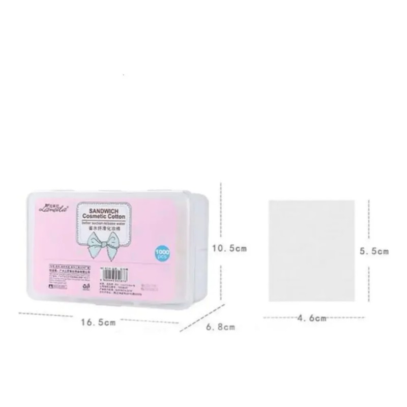 Pads De Algodón Cuadrados Toallitas Desechables 1000 Piezas