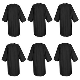 YIIOSS 6Pcs Choir Robes for White Church Pulpit Robe and Pastor Judge Costume Graduation Gown Choir Robe