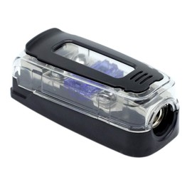 ZOOKOTO Copper Manl Fuse Block Fuse Holder 60A,4GAx1 in 8GAx2 Out Pure Copper Distribution Block Fuse Block for Stereo Audio