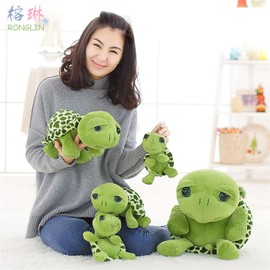Long Giant Turtle Cute Toy, Large Stuffed Toy, Beautiful Turtle Stuffed Toy, Green Large Turtle Plush Toy, Birthday Gift (20 cm, Green)