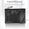 Multifunctional File Bag Fireproof Money Bag Waterproof Safe Storage Pouch