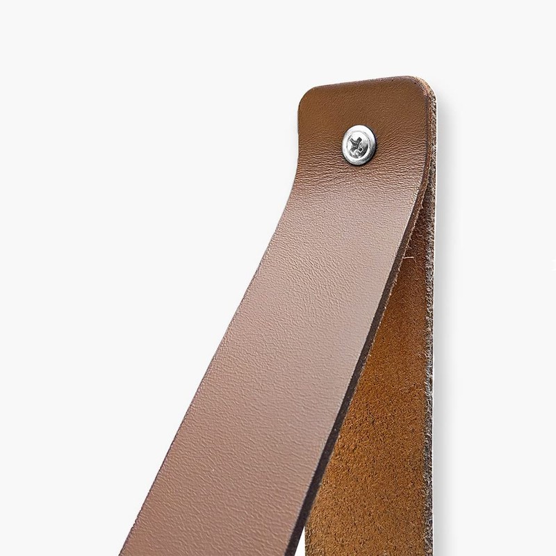 Brute Strength - Leather Shelf Brackets - Taupe - Pack
