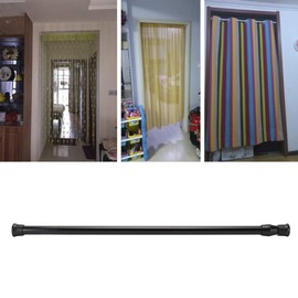 Yosoo Health Gear Tension Rod Curtain Pole No Screws, Extendable Shower Poles, Black (40-70 1.3cm diameter thin rod)