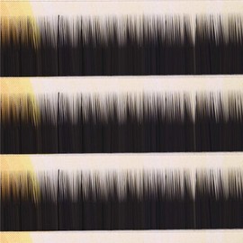 Realzador de Cejas Postizas, Cejas Individuales Suaves y Curvas para Extensión de, 12 Piezas de Color Negro Mezclado para Maquillaje de Fiesta
