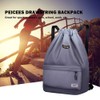 Peicees - Mochila deportiva impermeable con cordón para hombres y