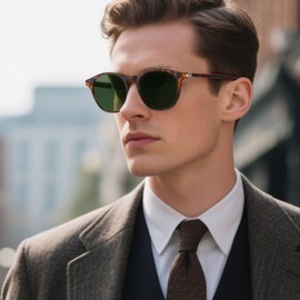 TJUTR 2Pack Retro Round Sunglasses for Womens Mens Vintage Polarised Sun Glasses UV400 Protection for Driving Fishing