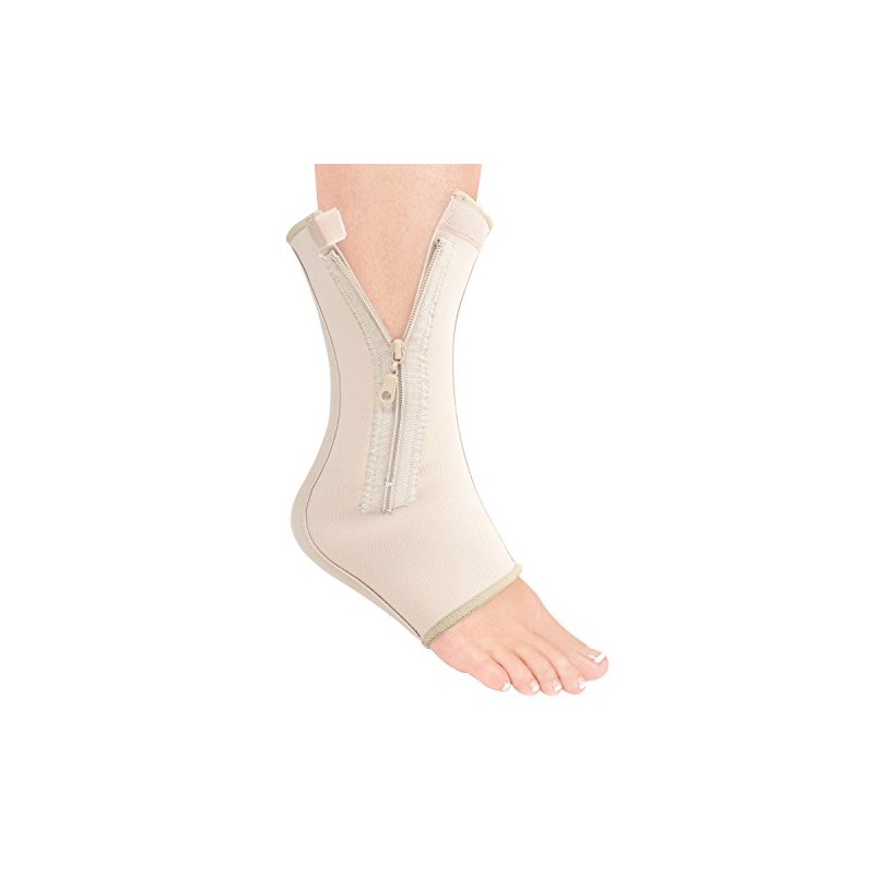 Compression Ankle Sleeve, Beige, Small