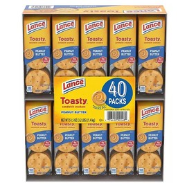 La'nce Toasty Peanut Butter Sandwich Crackers, 1.29 oz., 40 pk.