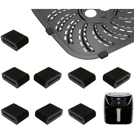 HQT 8PCS Air Fryer Silicone Rubber Feet for PowerXL Vortex Pro 8QT Air Fryers, Premium Air Fryer Rubber Bumpers Rubber Tabs Pieces Tips Pads Spacers Legs Stops Stoppers for 8QT PowerXL Air Fryer