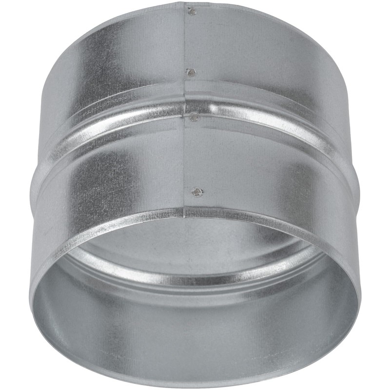 5'' Inch Galvanised Steel - Metal Duct Connector, Straight Pipe