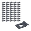 Crapyt 50 Pcs Galvanized One Hole Wire Clamps, U Bracket