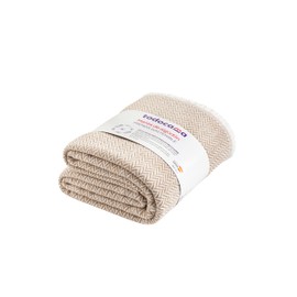 Todocama - Extra Soft Cotton Blanket, Four Seasons Multipurpose Bedspread, Throw for Bed, Throw, Sofa Throw (120 x 180 cm, Sand Beige)