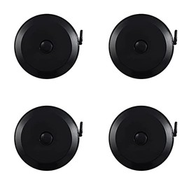 4 Pack Soft Retractable Measuring Tape,60-Inch 150cm,Black Double Scale Measurement Tape,for Body Measuring Sewing Tailor Cloth Knitting Home Craft Measurements