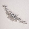 Jumwrit Wedding Hair Comb Rhinestone Teardrop Crystal Hair Comb Handmade