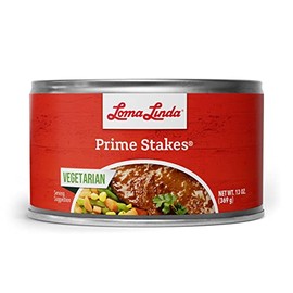 Loma Linda Prime Stakes - Delicious Plant-Based Protein for a Flavorful and Nutritious Meal - 8 Pack