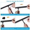 Quntis 10-Inch Matte Black Shower Squeegee for Glass Doors –