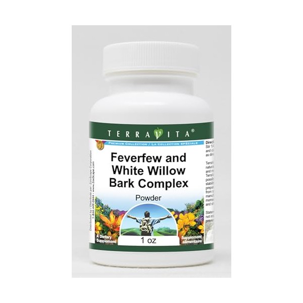 Terravita Headache Complex Powder - Feverfew and White Willow Bark