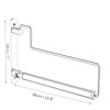 Hiendure Folding Clothes Hanger Drying Rack Black Wall-Mounted Clothes Organizer