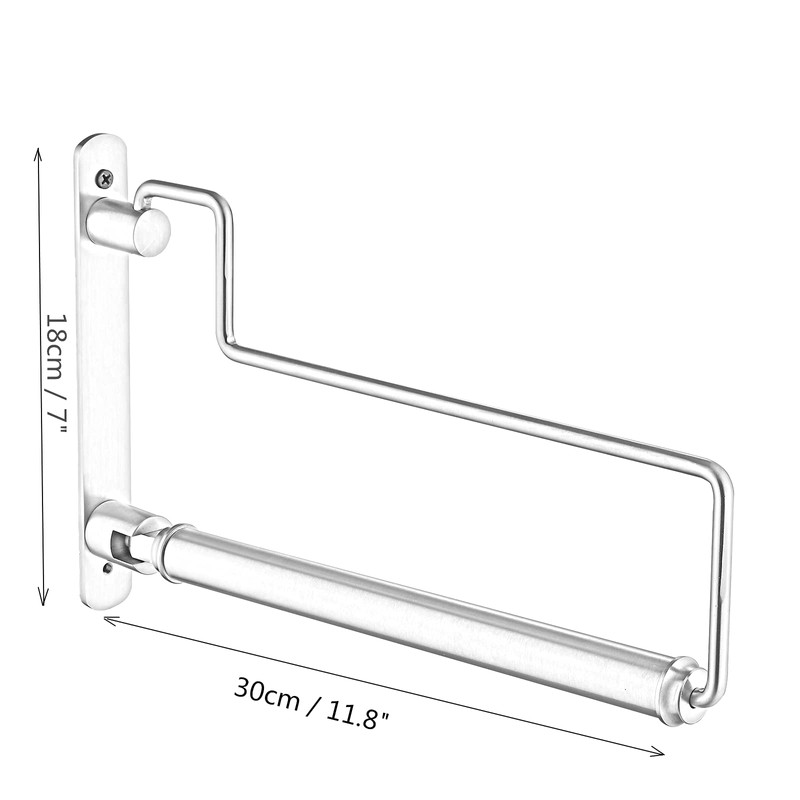 Hiendure Folding Clothes Hanger Drying Rack Black Wall-Mounted Clothes Organizer