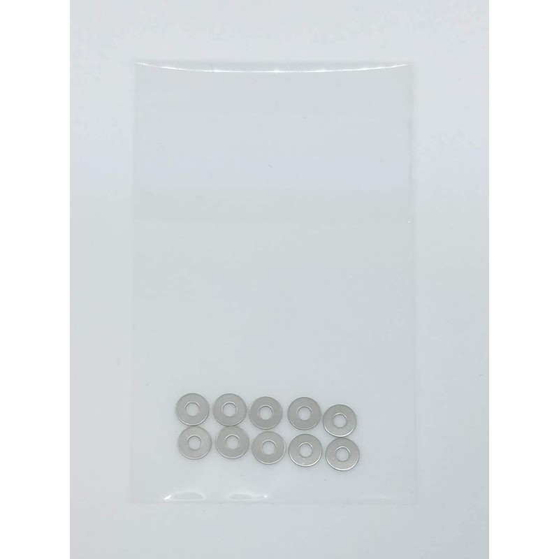 M2 Stainless Steel Flat Washers (Flat Washers) 10 Pieces