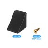 uxcell 10Pcs 90 Degree Plastic Corner Braces with Cover Cap,