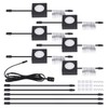 LUMILAND Wired LED Puck Lights Square 2.68" Wide 3000K, 120V