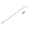 sourcing map Motorcycle Wheel Spokes with Nipples Silver 3 mm