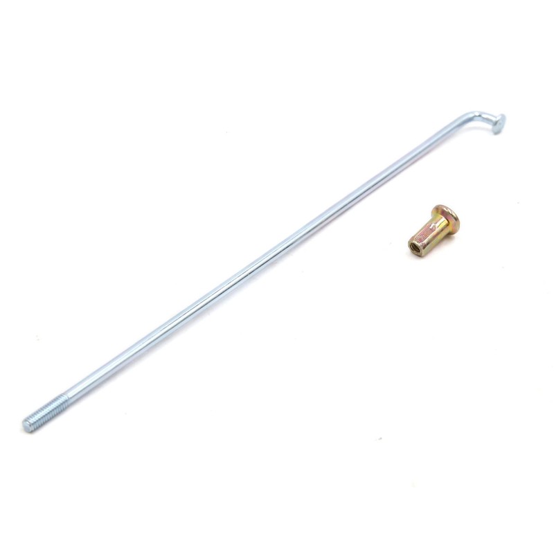 sourcing map Motorcycle Wheel Spokes with Nipples Silver 3 mm