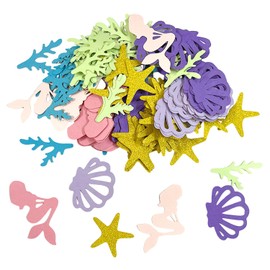 200 Pieces Mermaid Confetti Party Supplies Sweet Confetti Table Decoration