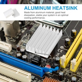 uxcell 20pcs 20mm Heatsink Kit, 20x14x6mm Aluminum Heatsink Cooling Fins Cooler Heat Sink for Mosfet IC, 3D Printers, Led Light Devices