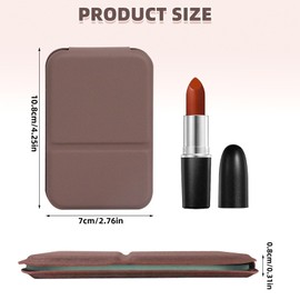 2 Pcs Compact Mirror for Purses Mini Folding Travel Makeup Mirror for Desk Small Portable Adjustable Tabletop Mirror Rectangular Ultrathin Cosmetics Mirror for Pocket