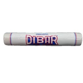 DIBAR Venda Elástica de Tejido Plano de Algodón, 30 cm x 5 m, Paquete con 3 Piezas, Blanco