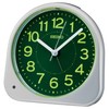 Seiko KR525S Alarm Clock, Analog Clock, Visible at Night, Silver