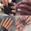 Pack of 240 Nail Tips, Fake Nails Transparent, Full Cover