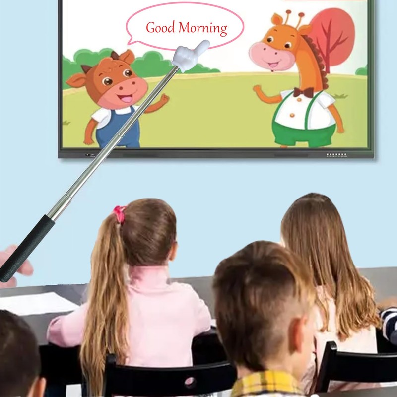Extendable Teacher Pointer - Versatile, Adjustable, Ergonomic Teaching Aid &