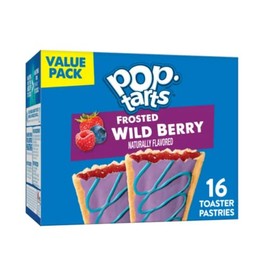 Kellogg's Pop-Tarts Breakfast Toaster Pastries, Wildlicious Frosted Wild Berry Flavored, Value Pack, 30.4 oz 16 Ct. (Pack Of 5)