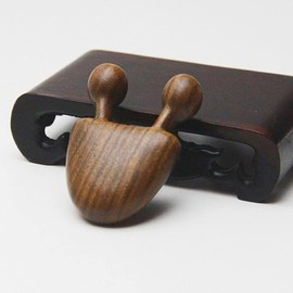 ZGLUZP Wooden Natural Sandalwood Scraping Massage Tool Facial Eye Massage Acupuncture Therapy Stick Relaxing Massager Wooden Massage Tools