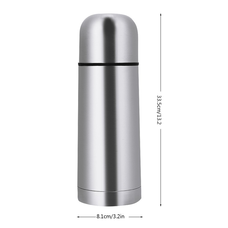 Stainless Steel Thermos Vacuum Bottle Flask Push Button Lid Insulated