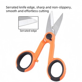 TXWTXPJ-2Pack Fiber Optic Cable Cutter Scissors - Stainless Steel Precision Shears with Kevlar Blades for Data Centers & Network Installations