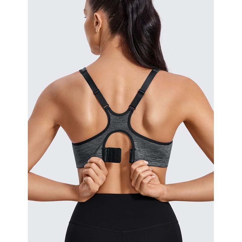 SYROKAN High Impact Sports Bras for Women High Support Unlined