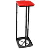 com-four® garbage bag stand with lid, can be set up