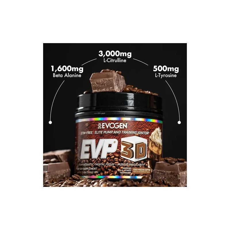 Evogen Evp 3D 40 Servicios Sabor Iced Mocha Coffee