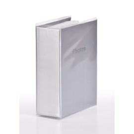 6'' x 4'' Slipin Photo Album Holds 120 Photos Photography Storage (Silver)