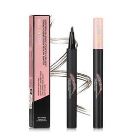 Grey Eyebrow Pencil, Liquid Eyebrow Tint Pen Waterproof Long- Lasting Smudge Proof, Precise Eye Brow Pencils with Hair Like Strokes Stamps Dye Mother's Day Gift for Women Brown- #03