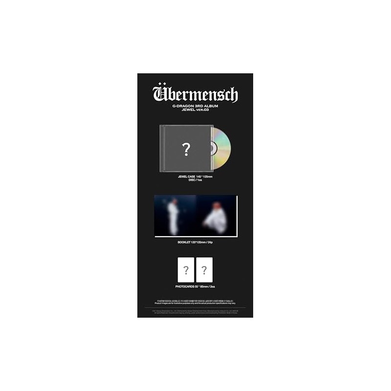G-DRAGON ÜBERMENSCH 3er álbum UBERMENSCH (JEWEL Ver. 3)