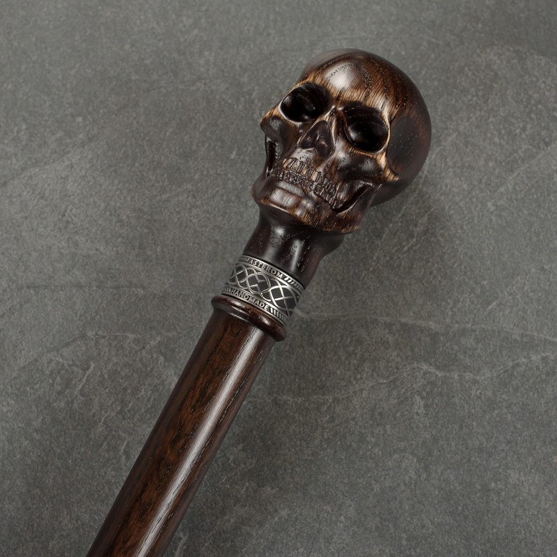 Asterom Skull Cane - Handmade - Skull Walking Stick |