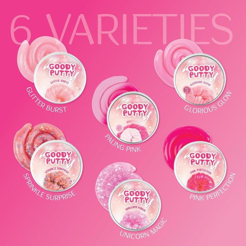 Pink Putty Set Goody Putty Toy for Girls Pink Fidget