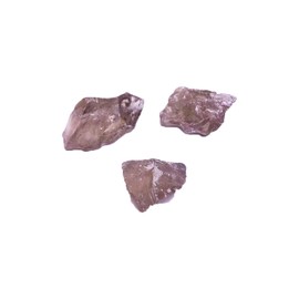 3. 3. 2Pcs Smoky Quartz Raw Stone Drilled Pendant - Earthy Grounding & Anxiety Relief Crystals