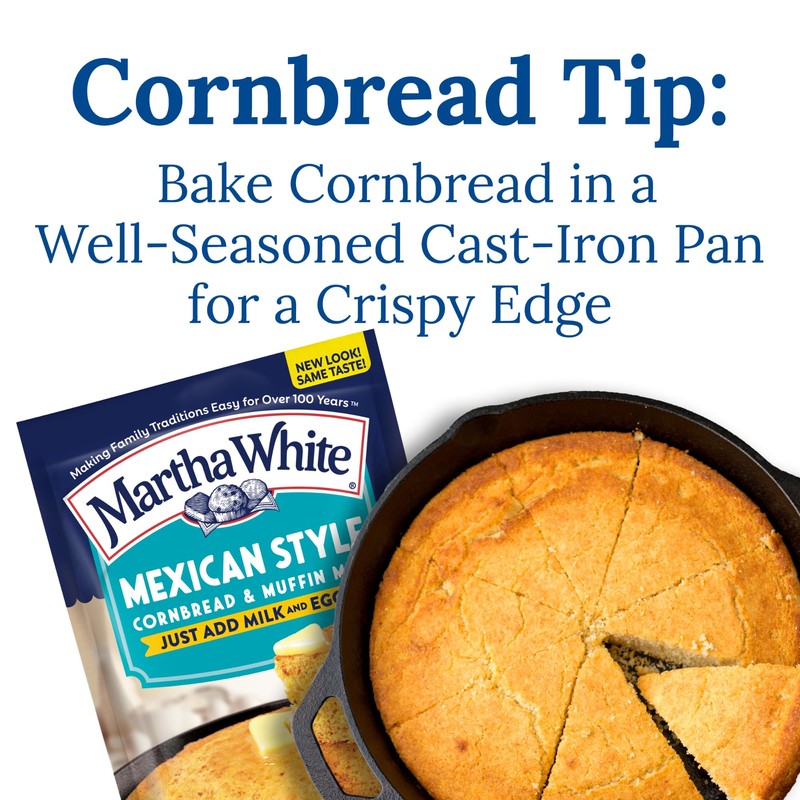 Martha White Mexican Style Cornbread and Muffin Mix, 6 Ounce